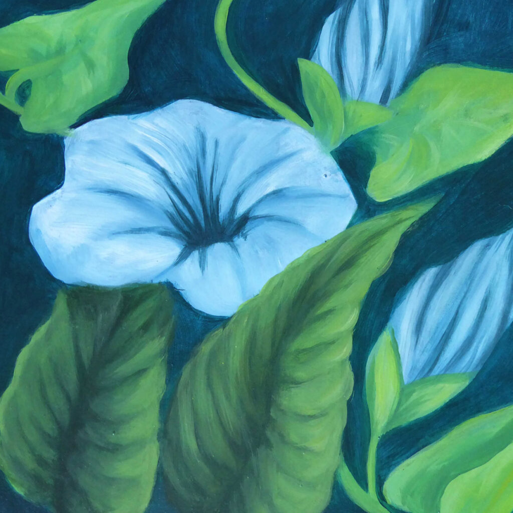 fresque Décor fleuri style papier peint